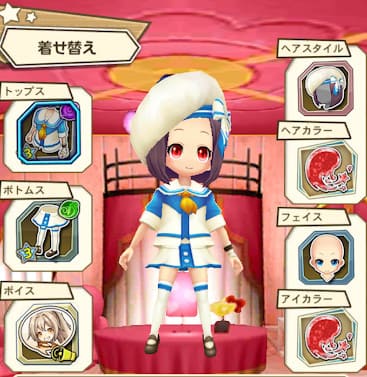 限定セーラー服を実際に身に着けている画像