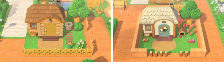 あつ森 住民の家の庭づくり ガーデンデザインのサンプル3つ ここlog