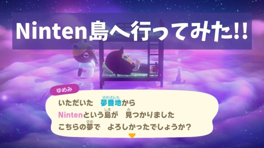 あつ森 Ninten島の夢番地 実際に行ってみた ここlog