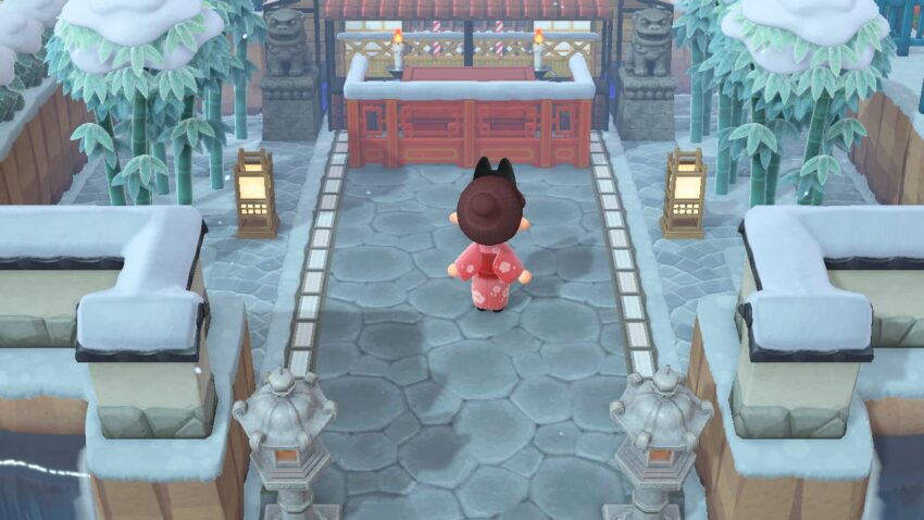 あつ森 初詣ができる神社を簡単に作る方法 ここlog