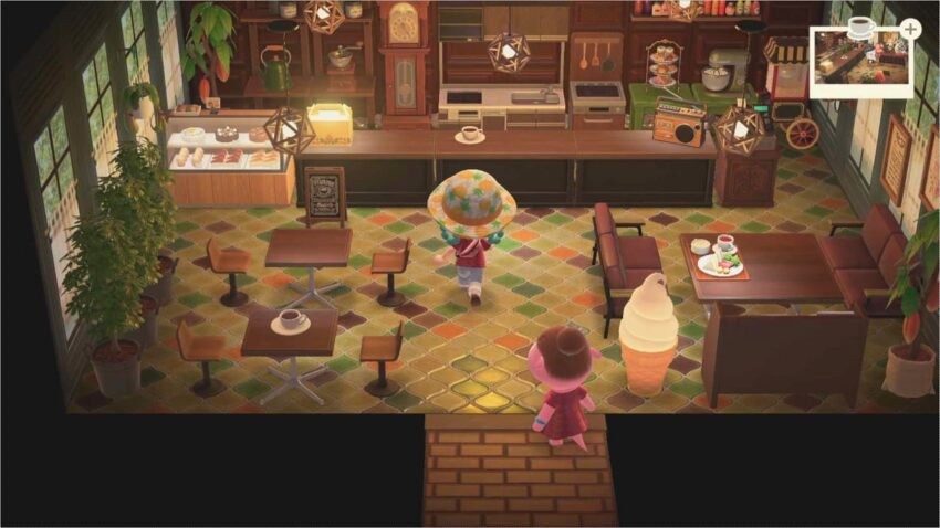 あつ森 海の音が聞こえる小さなカフェ作り ハピパラ ここlog