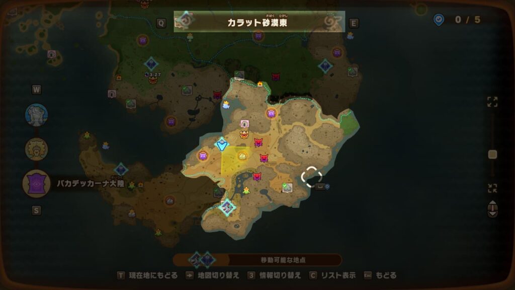地図-カラット砂漠東