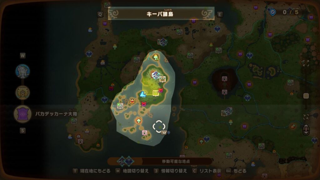 地図-キーバ諸島
