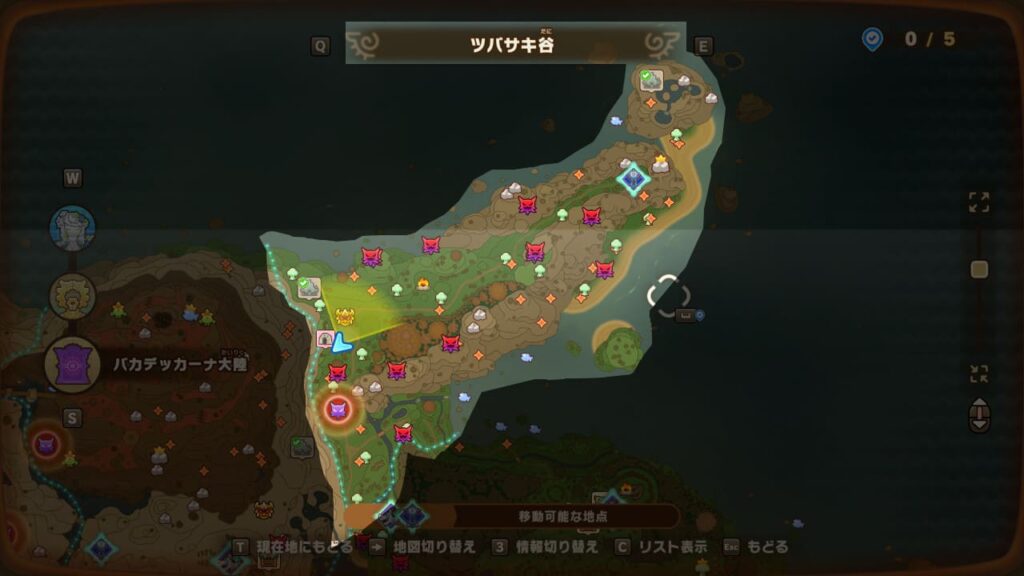 地図-ツバサキ谷