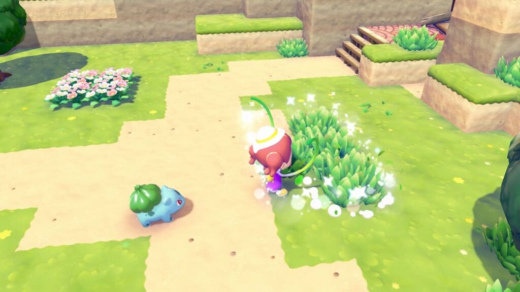 フシギダネの技で草むらを増やす