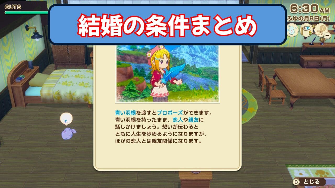【風のグランドバザール】結婚の条件まとめ【牧場物語】