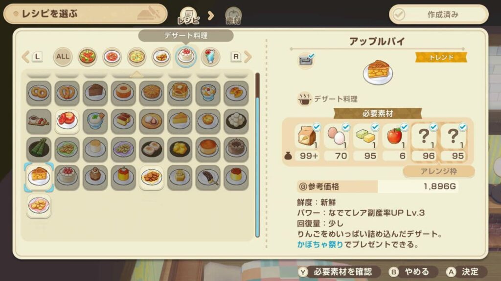 トレンドのアップルパイ