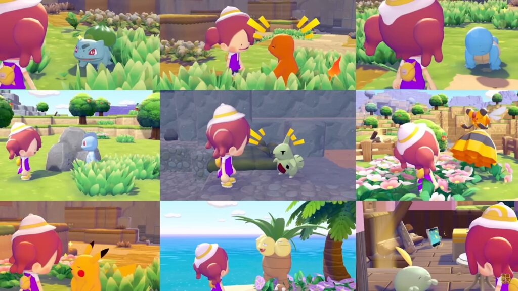 様々な生息地を整えてたくさんのポケモンと出会う