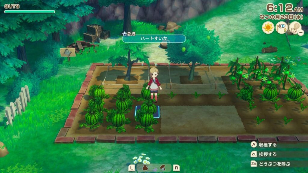 レア作物を収穫する