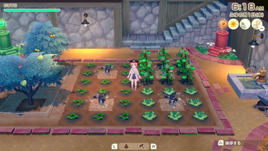 スプリンクラーが作動中