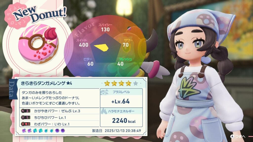 フレーバーランク★4でもかがやきパワーぜんぶLv.3は付く