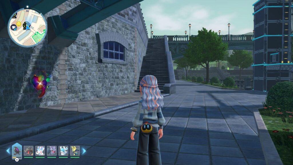 クレ水路の橋の下