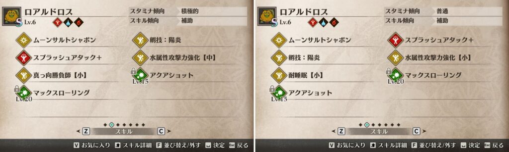 個体によって異なるスキルを持つ