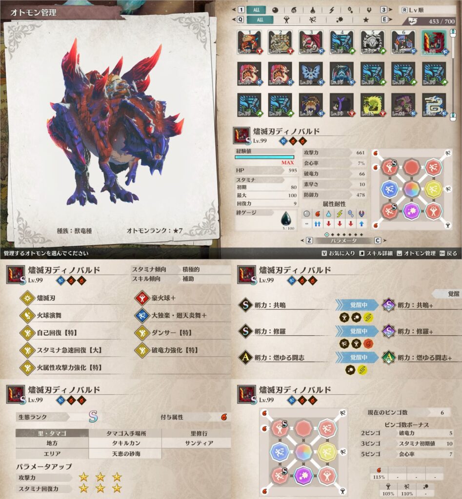 火属性燼滅刃ディノバルド