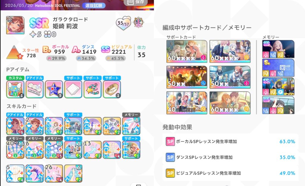 初優勝した時の選抜試験の結果