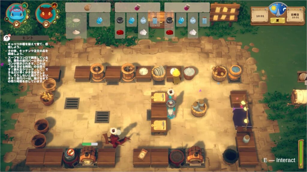ドラゴンが料理を手伝う