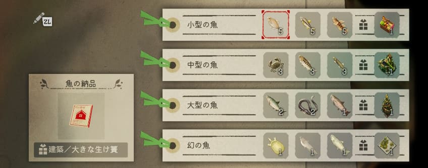 魚の納品依頼