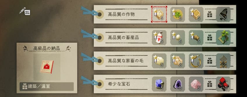 高級品の納品依頼