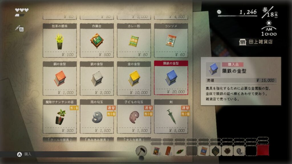 各金型の価格