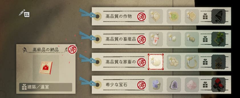 高品質の納品の内容