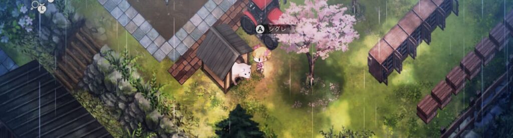 犬が犬小屋に入る